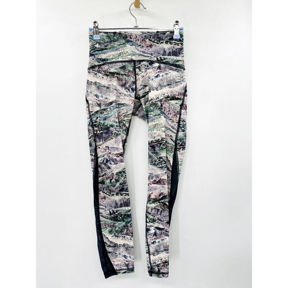 Lululemon 4 purple Train Times 7/8 leggings Springscape Multi - Picture 3 of 6